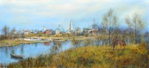 Painting, Landscape - Vesna-v-Diveevo