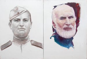 Painting, Portrait - Frontovik-Anatoliy-Petrovich-Bolashenko