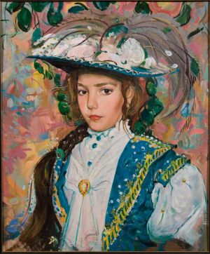Painting, Portrait - Portret-Aleksandry