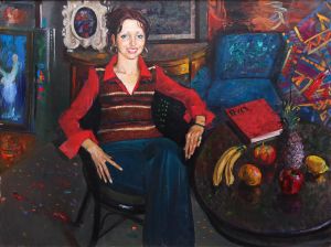 Painting, Portrait - Portret-Eleny