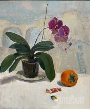 Painting, Still life - Silence outside the window