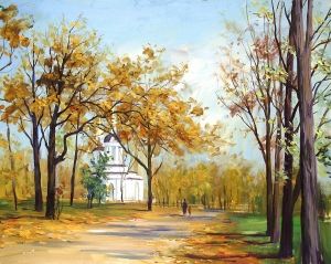 Painting, Landscape - Osen-v-Kuzminkah