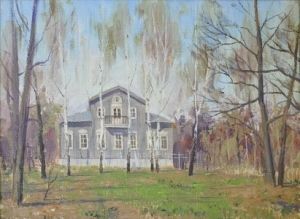 Painting, Landscape - Domik-Paustovskogo