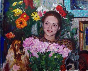 Painting, Portrait - Portret-Natali