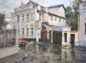 Painting, City landscape - Kontrastnyy-dush