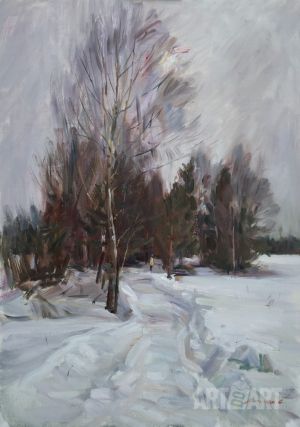 Painting, Landscape - Serebro-marta
