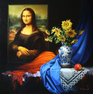Painting, Oil - Mona liza