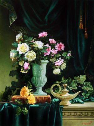 Painting, Still life - flawers
