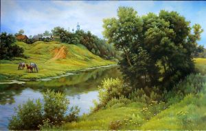 Painting, Landscape - After the rain