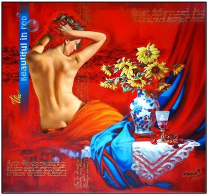 Painting, Nude (nudity) - In read!