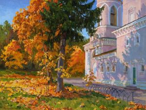 Painting, Landscape - Autumn in Afineevo