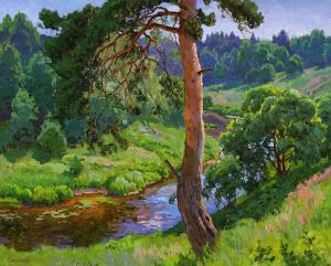 Painting, Landscape - Pine