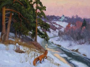Painting, Landscape - Fox