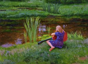 Painting, Realism - Backwater
