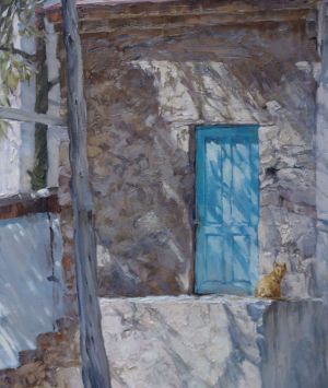 Painting, Landscape -  Crimea. Door.