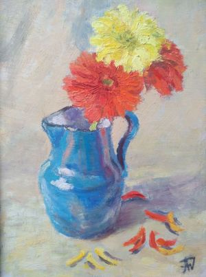Painting, Impressionism - -Nastroenie-Gerbery