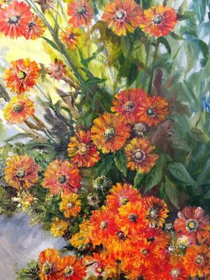 Painting, Landscape - Flowers of August