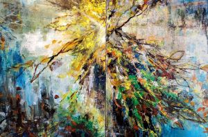 Painting, Landscape - The mood of autumn