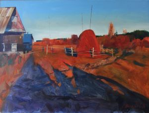 Painting, Landscape - Stoga