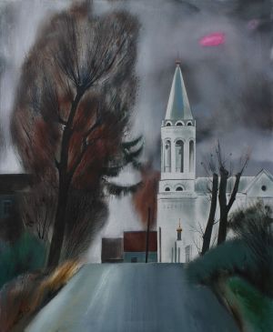Painting, Realism - Rozovoe-oblako