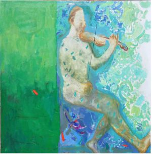 Painting, Impressionism - Fiddler