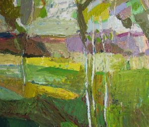 Painting, Landscape - Pervaya-zelen