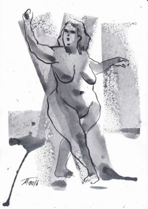 Graphics, Nude (nudity) - Seriya-grafiki-po-motivam-nabroskov-obnajennoy-natury