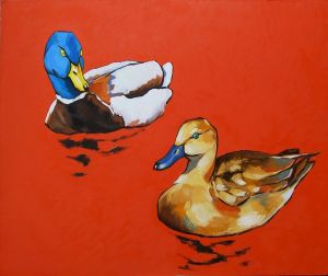 Painting, Modern - DUCK-TALES-OIL-PAINTING