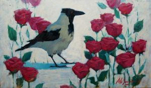Painting, Still life - Kakie-Cvety-Roza
