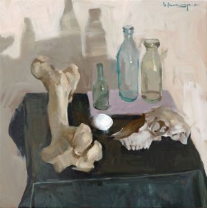 Painting, Still life - Bones