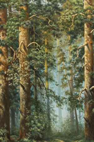 Painting, Landscape - Pinus silva