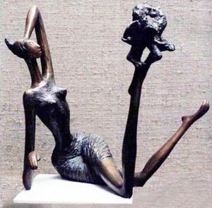 Sculpture, Modern - The girl with coov