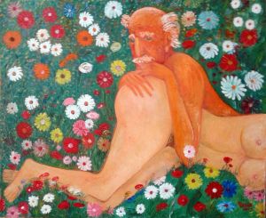 Painting, Nude (nudity) - Beautiful world.. 