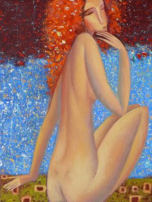 Painting, Nude (nudity) - Letniy-vecher-Nyu