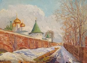 Painting, Landscape - Ipatiev Monastery march 2020
