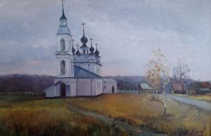 Painting, Landscape - Cerkov-dKarabanovo