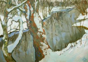 Painting, Landscape - Krasnaya-sosna