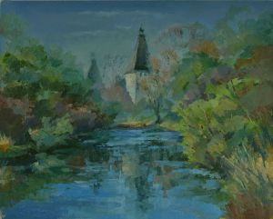 Painting, Landscape - Borovskiy-monastyr