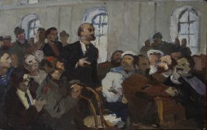 Painting, Plot-themed genre - Lenin-1917