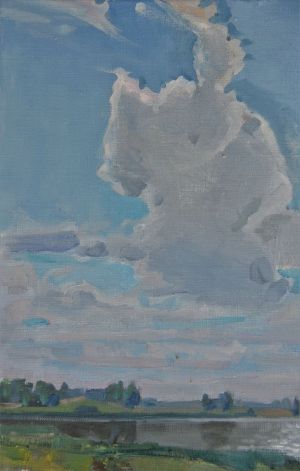 Painting, Realism - Oblako