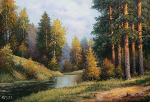Painting, Landscape - Zolotaya-osen