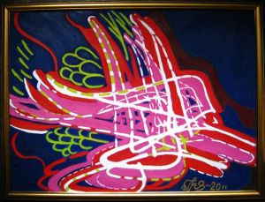 Painting, Abstractionism - Jar-ptica-Firebird