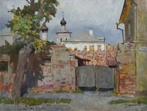 Painting, Landscape - Torjokskie-steny