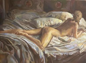 Painting, Nude (nudity) - Posle-poludnya