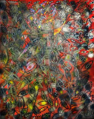 Painting, Abstractionism - Zagadki-Sfinksa-2016