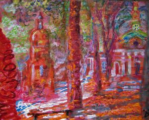 Painting, Fauvism - Cerkovnyy-sad