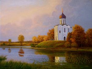 Painting, Landscape - Autumn landscape
