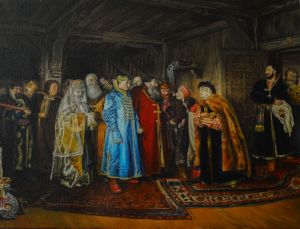 Painting, Historical genre - Kopiya-Boyarskaya-svadba