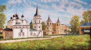 Painting, City landscape - Spring has come to Moscow