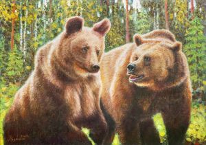 Painting, Animalistics - View and interest